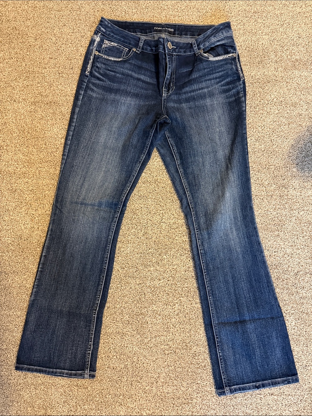 Maurices Dark Blue Bootcut Jeans